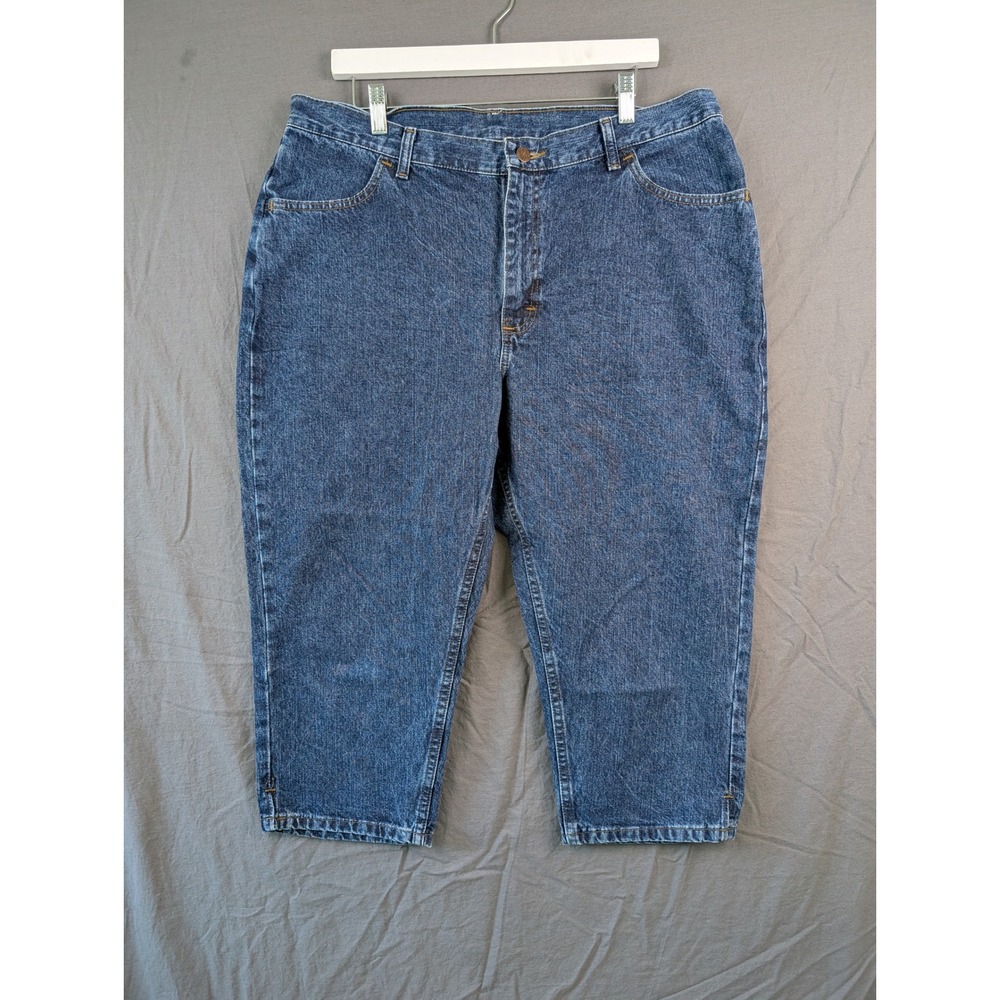 Riders by Lee Womens Blue Denim Capri Jeans  Size‎ 18M